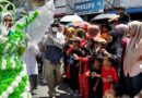 Penampilan Memukau Siswi MAN Labuhanbatu Memakai Kostum Daur Ulang Bahan Bekas ikut Memeriahkan Devile HUT ke 80 RI